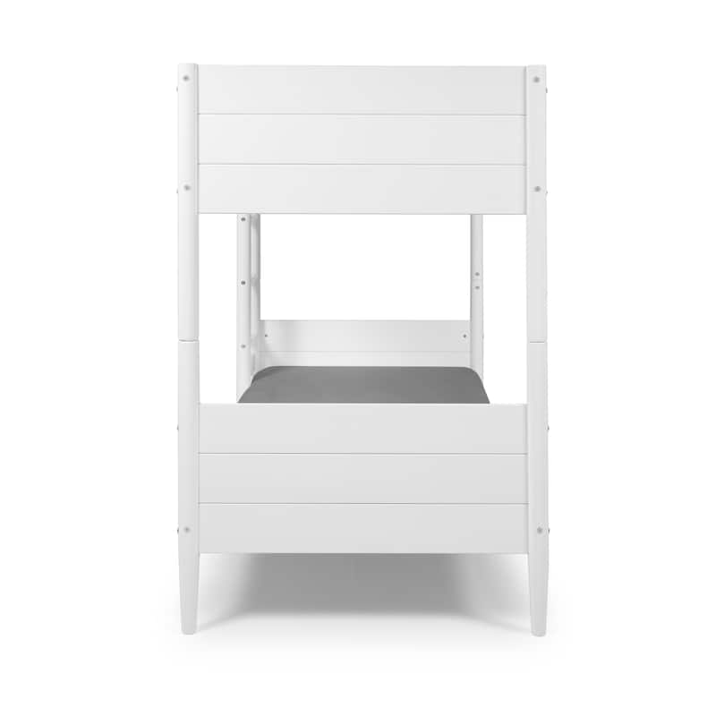 Mid Century Modern Bunk Bed Twin over Twin