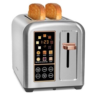 Seb Toaster SEEDEEM 2 Slice Stainless Steel Toaster, LCD Display, Touch Button 1.4 ...