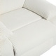 preview thumbnail 62 of 101, Overstuffed Cotton Corduroy Manual Pushback Recliner with Wide Armrest