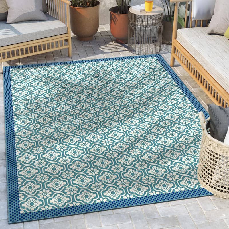 Well Woven Medusa Manola Indoor Outdoor Flatweave Tribal Area Rug