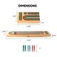 preview thumbnail 2 of 4, GSE™ Wooden Folding 3-Track Color Coded Portable Travel Cribbage Board with 6 Plastic Pegs
