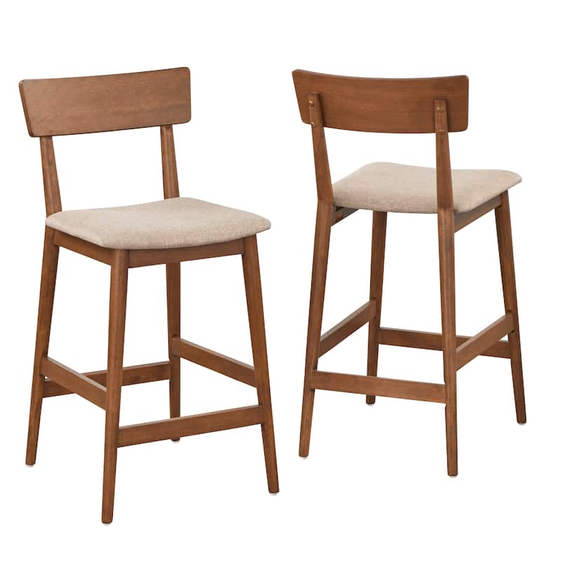 Simple Living Newington 26-inch Counter Stool - Walnut