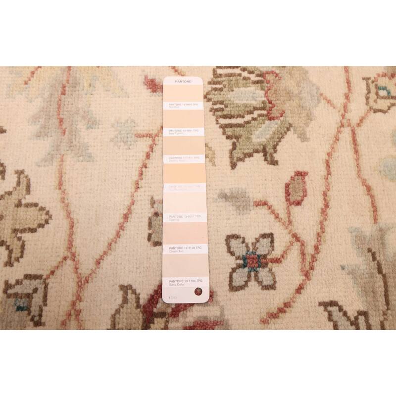 ECARPETGALLERY Hand-knotted Jules Serapi Ivory Wool Rug - 6'2 x 8'11