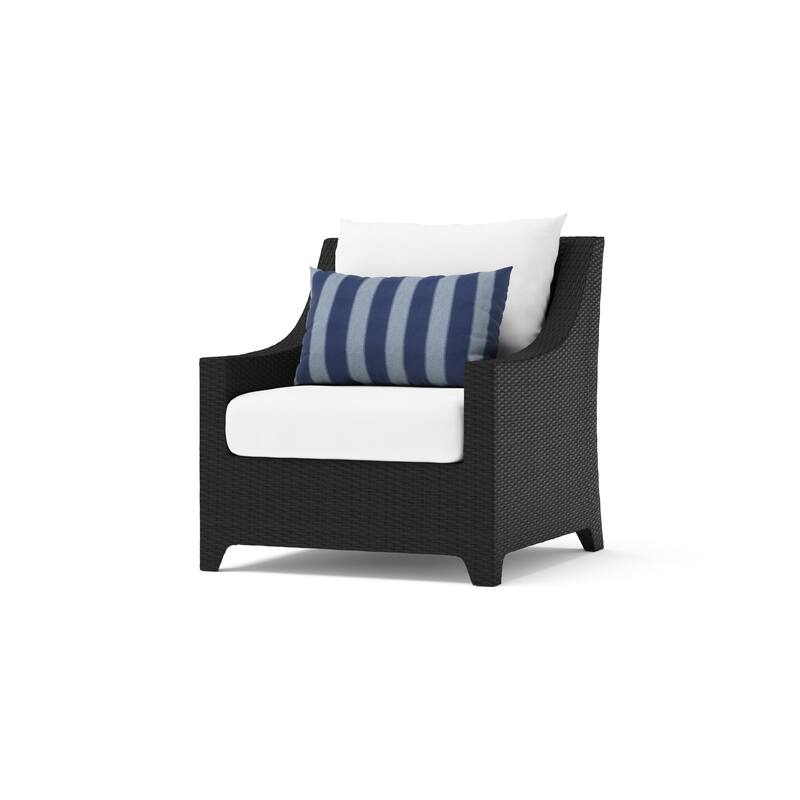 Deco 6 Piece Sunbrella Outdoor Patio Love and Club Seating Set