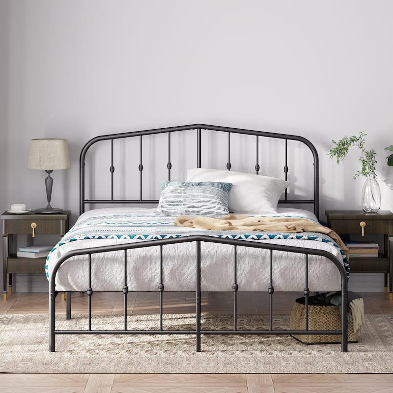 Priage by ZINUS Traditional Metal Platform Bed Frame