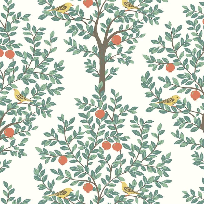 NextWall Fruit Tree Peel and Stick Wallpaper - 20.9 in. W x 18 ft. L - Juniper