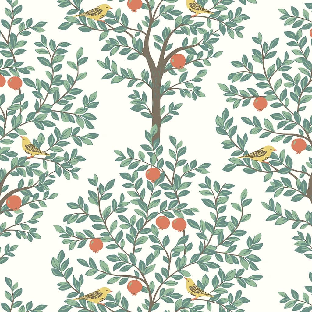 NextWall Fruit Tree Peel and Stick Wallpaper