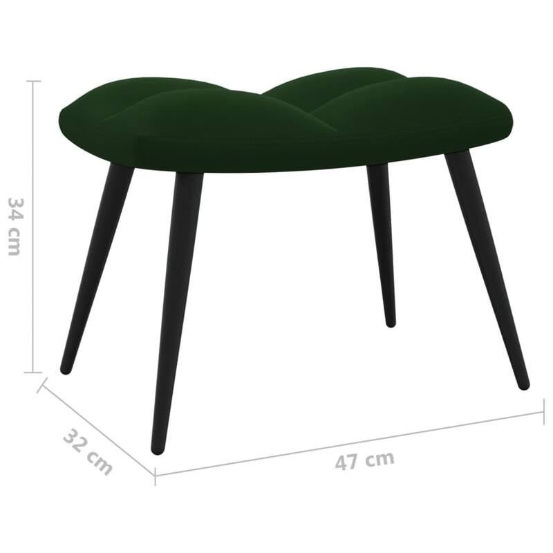 vidaXL Relaxing Chair multi colors Velvet