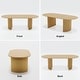 preview thumbnail 29 of 40, 67" Nordic Style Oval Dining Table - for 6 People