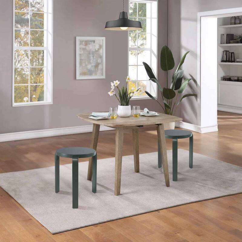 Mateo Round Backless Stacking Stools Set of 2