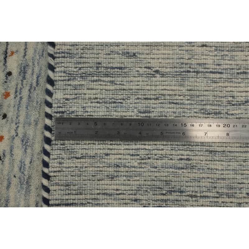 Hand Knotted Oriental 100% Wool Carpet Tribal Animal Pictorial Beige & Ivories Gabbeh Area Rug - 7' 9'' X 5' 0''
