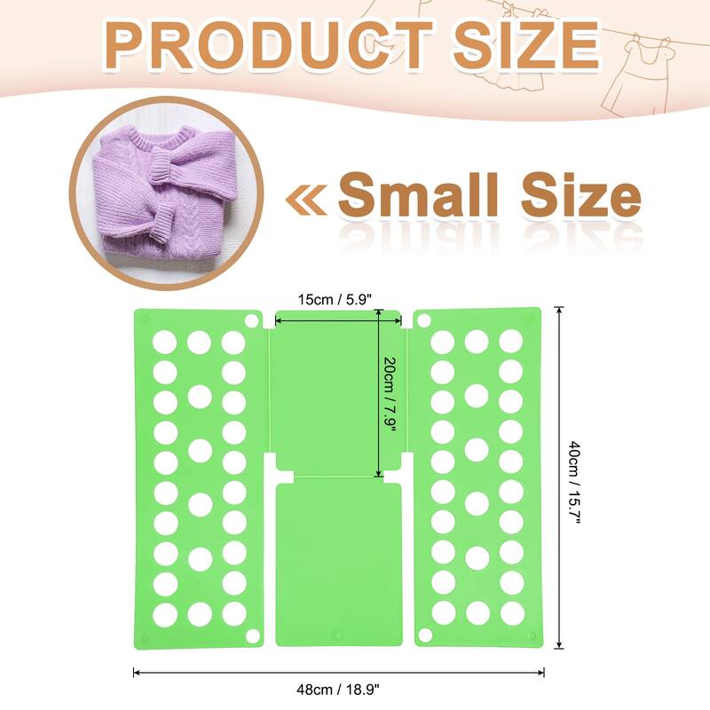T-Shirt Clothes Folder Folding Board Foldable, 18.9 x 15.7Inch - 18.9 x 15.7 inch - Green