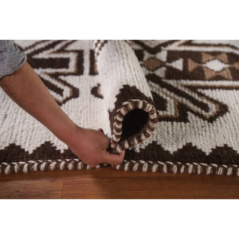 Beige / Ivory Anatolian Turkish Runner Rug Handmade Wool Carpet - 3'3"x 10'10"