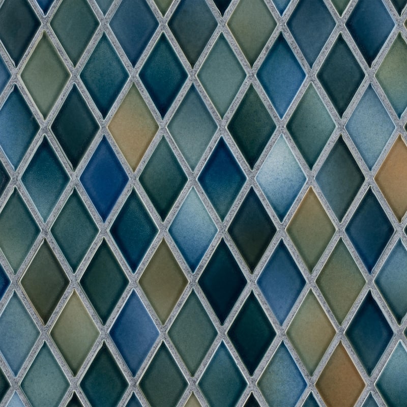Merola Tile Hudson Kite Lagoon 10-1/8" x 11-3/4" Porcelain Floor and Wall Tile