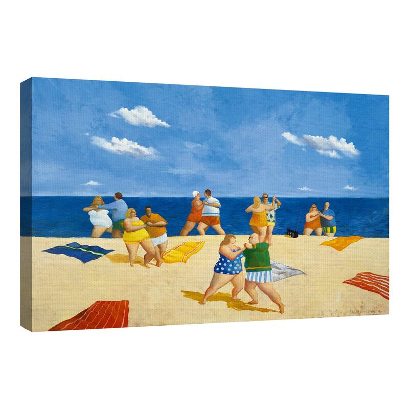 Tango Beach by Michael Paraskevas Canvas Art Print