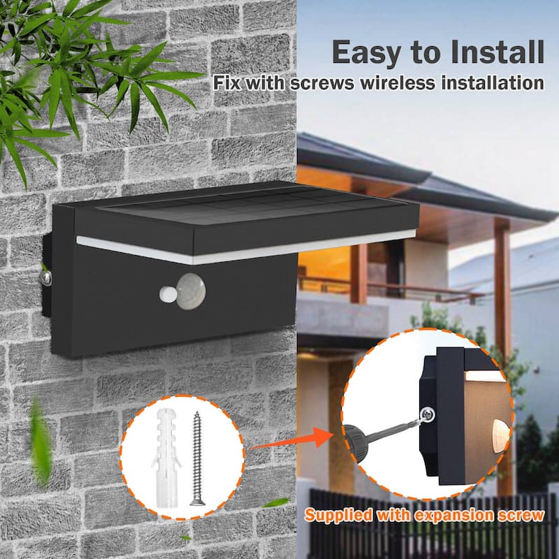 Inowel Solar Outdoor Wall Light Dusk to Dawn LED Lantern IP54 17329
