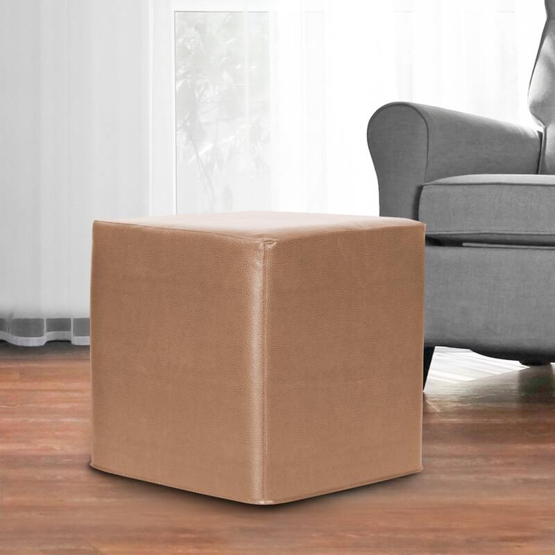Allan Andrews No Tip Block Ottoman With Cover, Avanti Collection