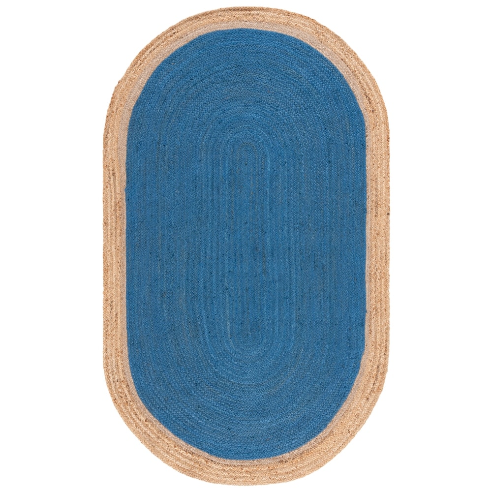 SAFAVIEH Handmade Natural Fiber Jolette Bordered Round Jute Rug