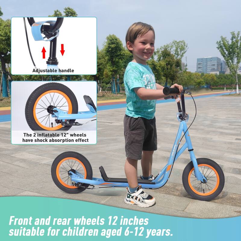 Youth Scooter Kick Scooter for Kids with Adjustable Handlebar