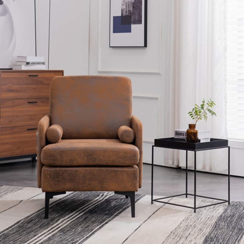 26.8'' W Microfiber Cozy Rustic Accent Chair