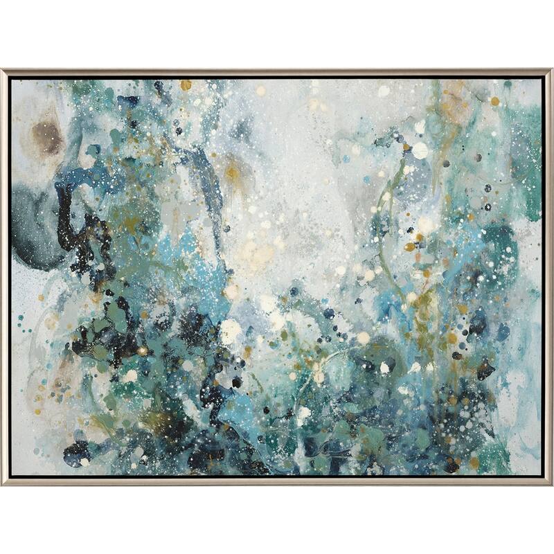 Unlimited Joy - Giclee on Canvas - 38 X 50 X 3 - Plastic - Silver