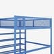 preview thumbnail 32 of 57, Modern Full Size Loft Bed with 4-Tier Shelves and Storage and 4-step Ladder for Bedroom