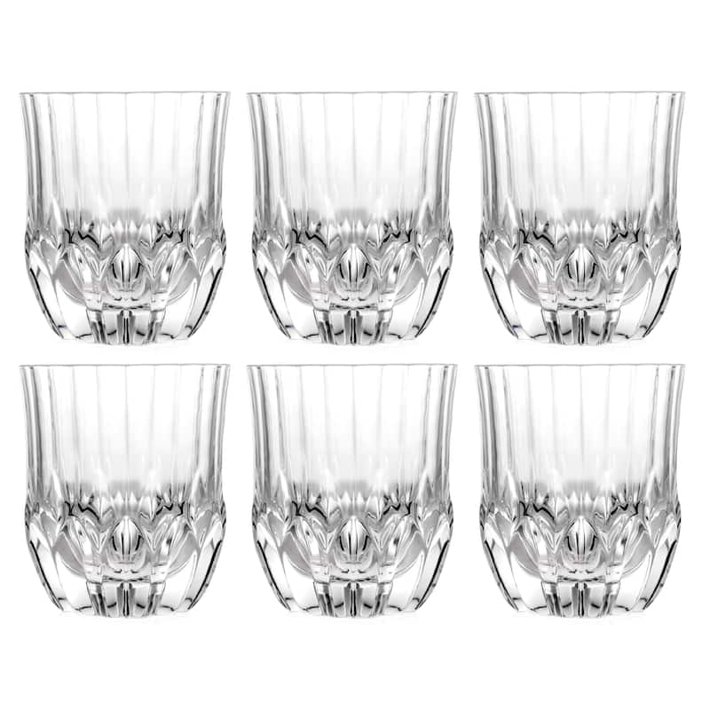 Tumbler Glass - Double Old Fashioned - Set of 6 - Glasses - 11.75 oz. - Made in Europe By Majestic Gifts Inc.