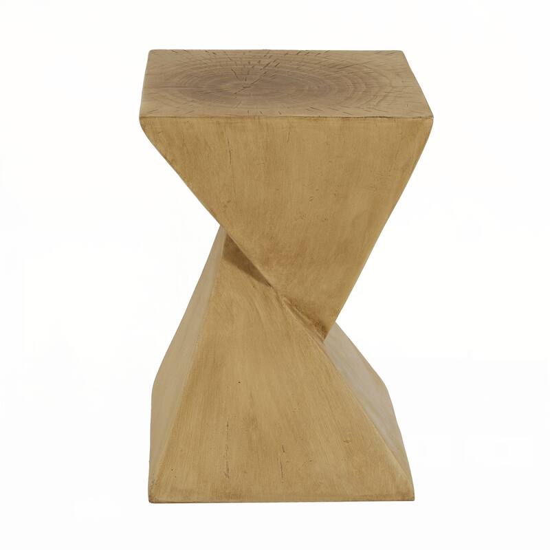 outdoor GEOMETRIC MGO SIDE TABLE,LIGHT NATURE COLOR