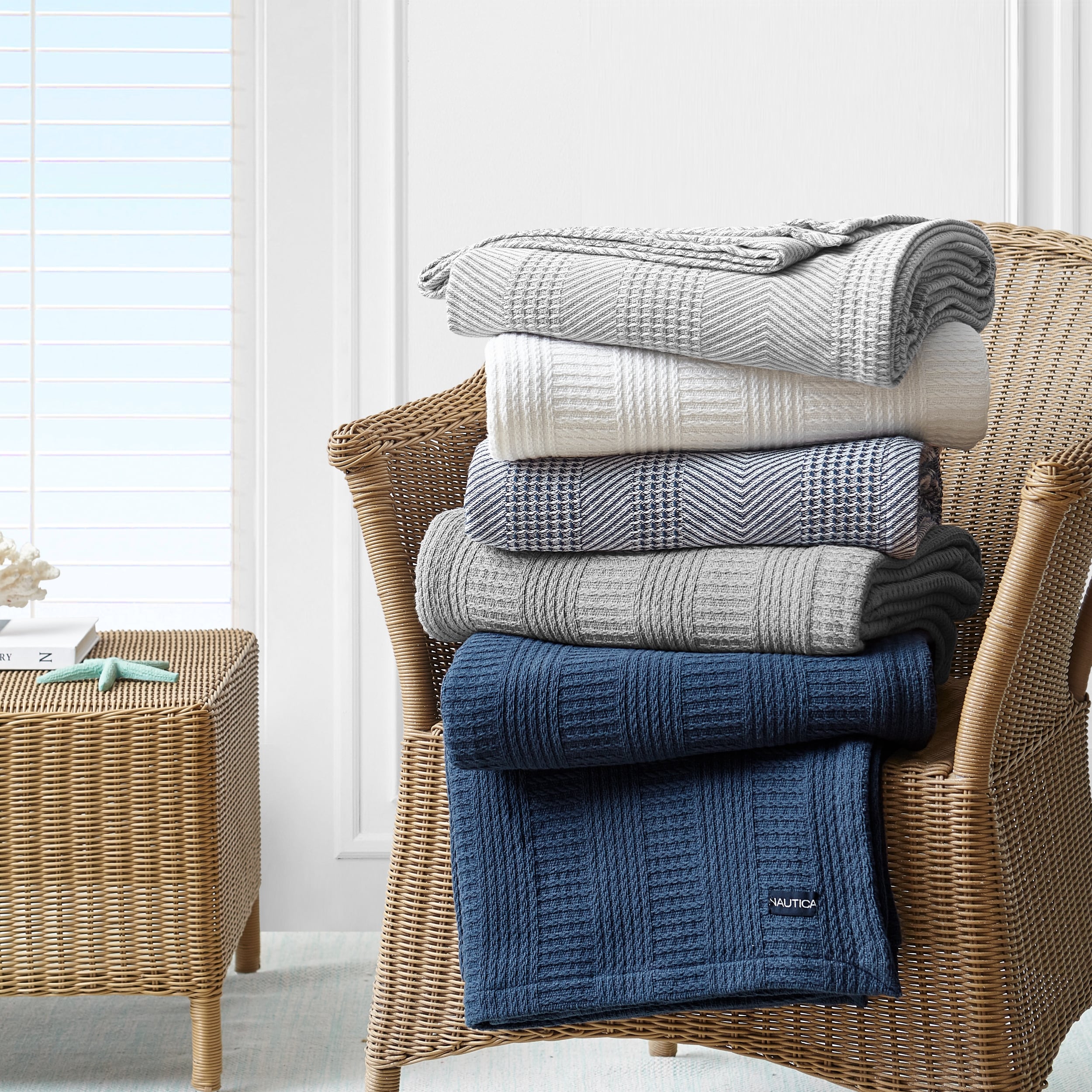 Baird cotton top blanket nautica