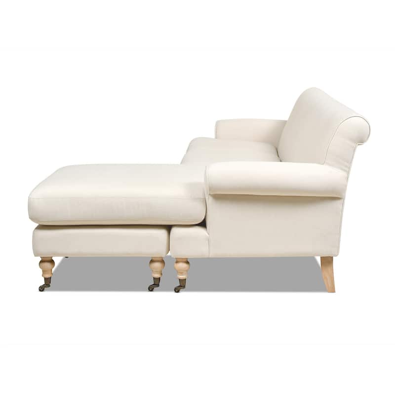 Alana 88" L Shape Reversible Chaise Sectional Sofa