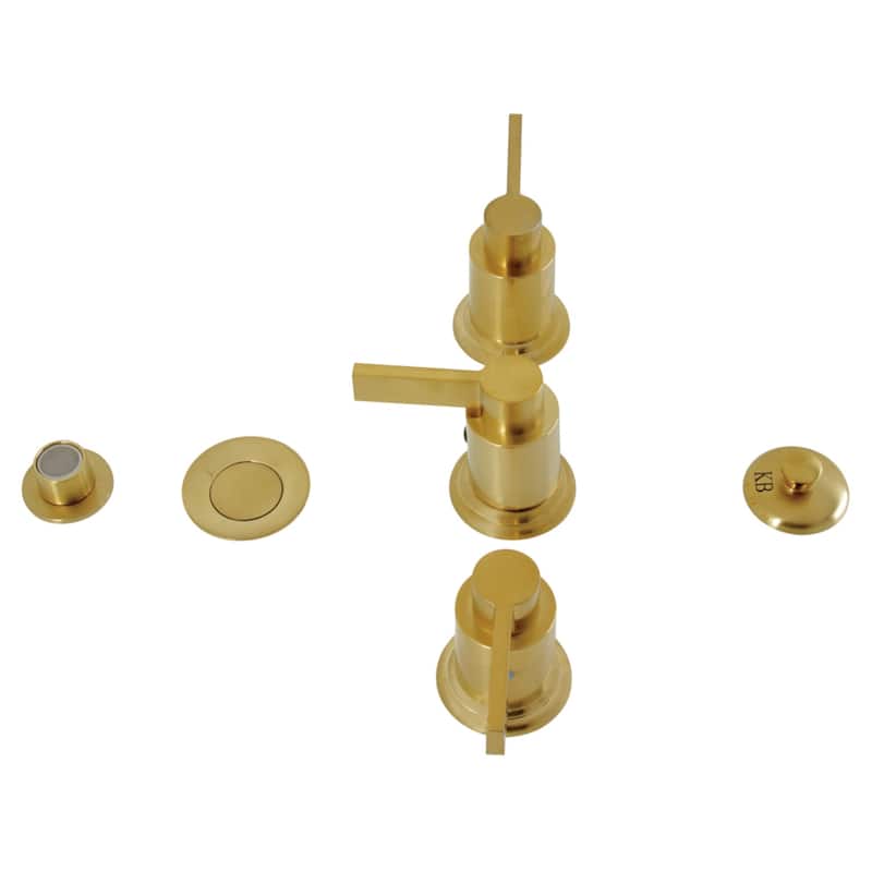 Kingston Brass NuvoFusion Three-Handle Bidet Faucet