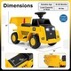 preview thumbnail 3 of 8, Costway Ride on Dump Truck with One-Button Start Horn Adjustable Dump - See Details