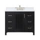 preview thumbnail 38 of 177, Altair Hadiya Bathroom Vanity with Composite Stone Countertop without Mirror