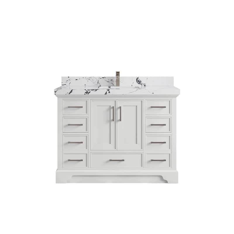 Willow Collections 48 x 22 Charlotte Single Sink Bathroom Vanity with Countertop