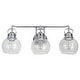 preview thumbnail 16 of 25, Bolha Metal/ Bubbled Glass Vanity Light, Chrome by JONATHAN Y