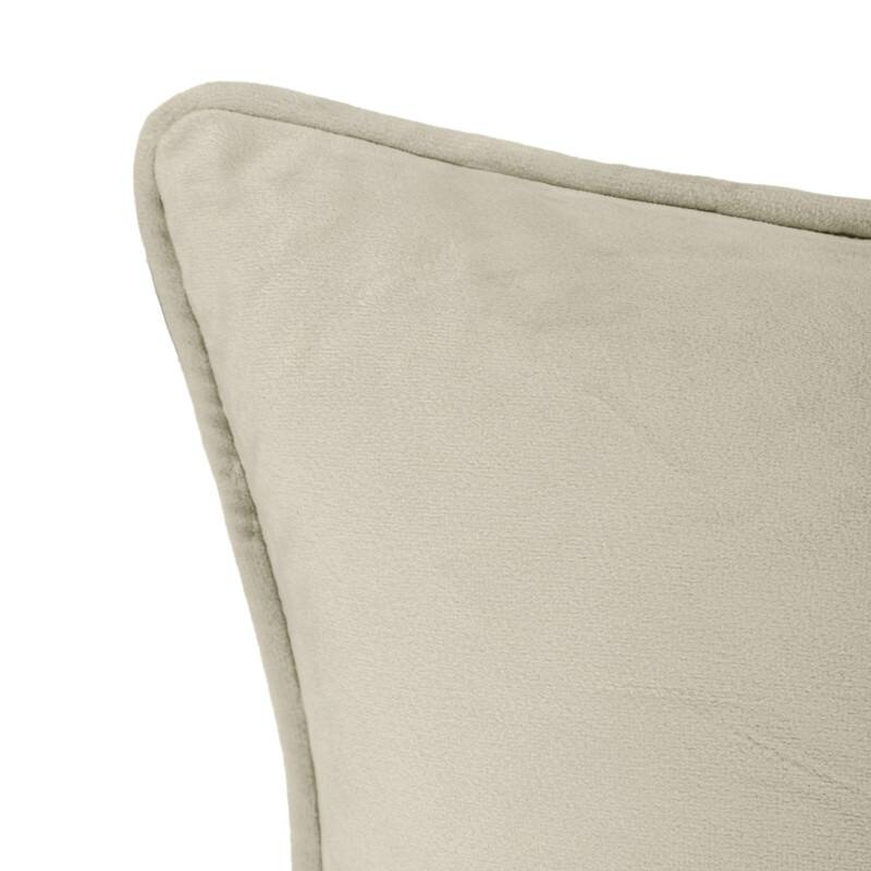 Sherry Kline Elite Velvet Corded Edge - Feather/Down Fill, Zippered, Set of 2 Pillows