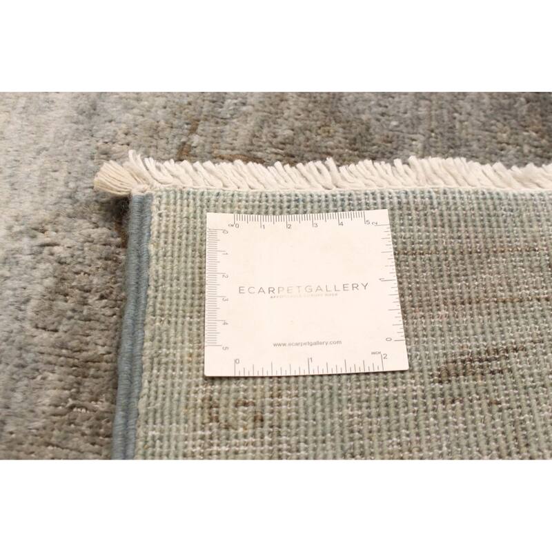 ECARPETGALLERY Hand-knotted Vibrance Grey Wool Rug - 4'3 x 6'6