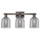 preview thumbnail 23 of 120, Innovations Lighting Endless Possibilities Arcadia - Bella - 3 Light 25" Bath Vanity Light Oil Rubbed Bronze/Light Smoke