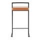 preview thumbnail 21 of 72, Porch & Den Forrest Contemporary Black Stackable Fully Welded Counter Stool (Set of 2)