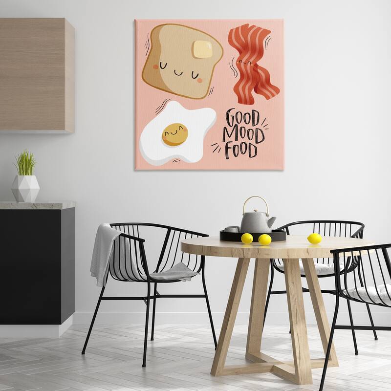 Stupell Good Mood Food Breakfast Canvas Wall Art Design By Sarah Hickman