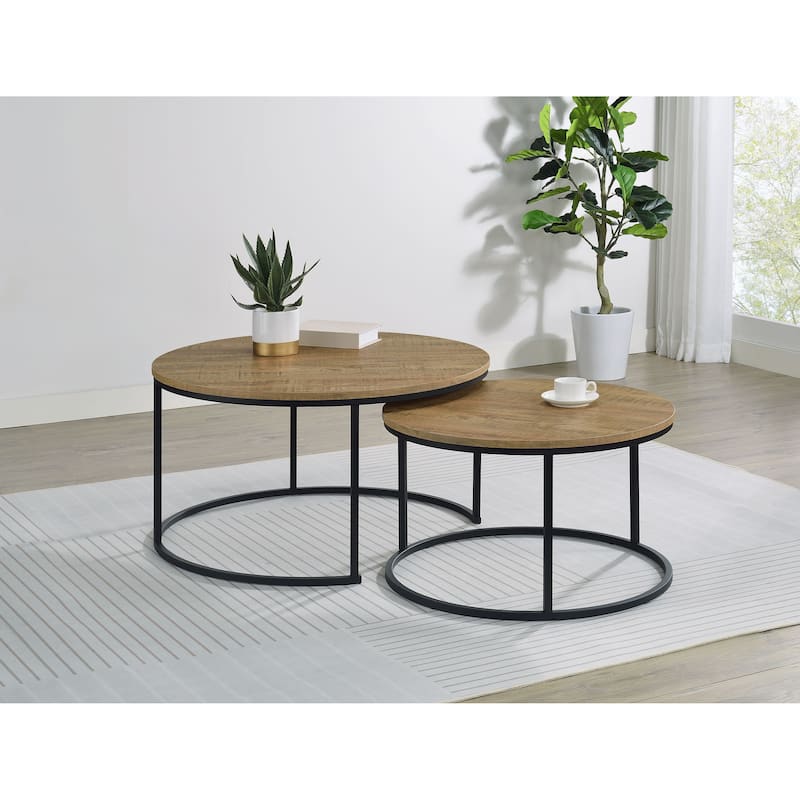 Lainey 2-piece Round Nesting Coffee Table