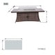 preview thumbnail 6 of 16, Leavitt 7-Piece Patio Wicker Chat Set with Fire Pit Table and Rain Cover