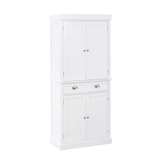 Sunjoy White Wood Decorative Storage Cabinet - Overstock - 30728881