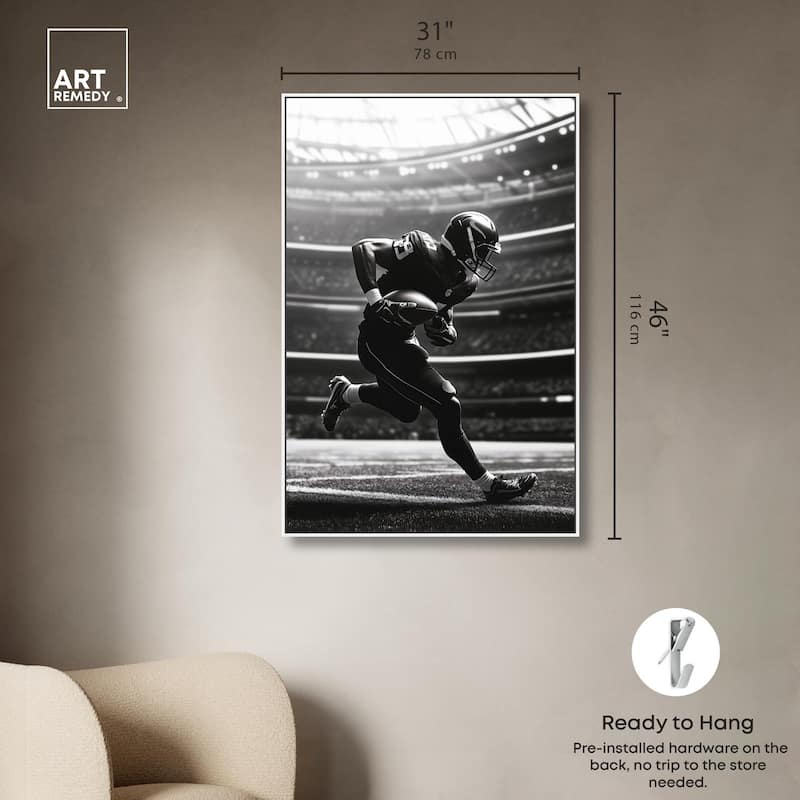 Football Stadium Canvas by Art Remedy