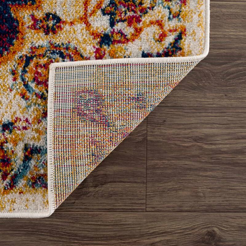 Hauteloom Istanbul Collection Vintage Oriental Traditional Medallion Area Rug