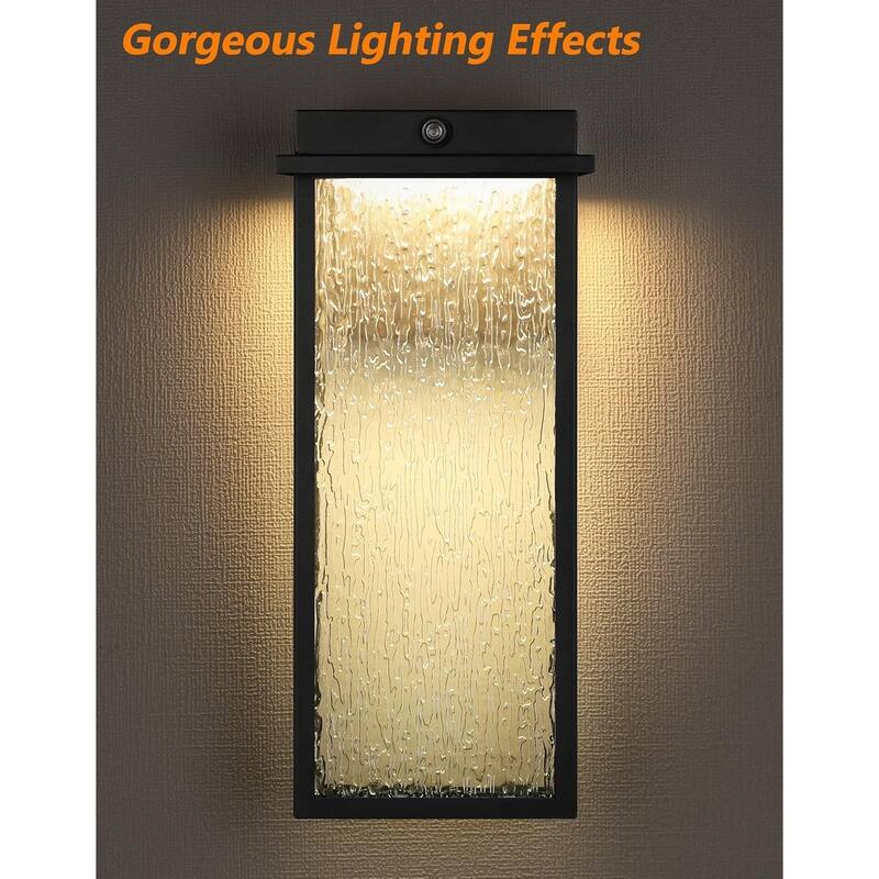 Outdoor Light Fixture Wall Light,Dusk to Dawn Outdoor Lighting Anti-Rust Wall Lantern Outside Wall Sconce,LED Porch Light