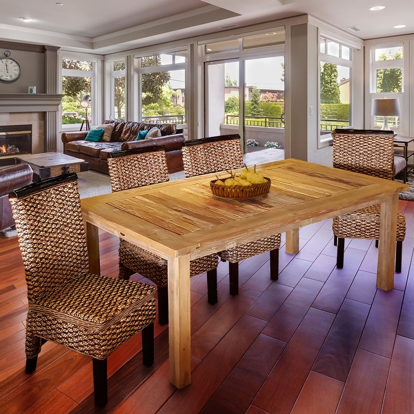 Dining table 6 clearance seater teak wood