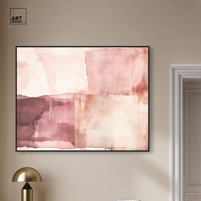 Faded Crimson II Canvas by Art Remedy