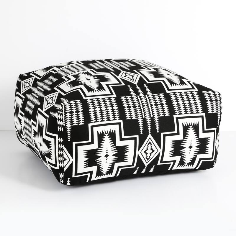 Sorra Home Sunbrella Pendleton Outdoor Bean Pouf