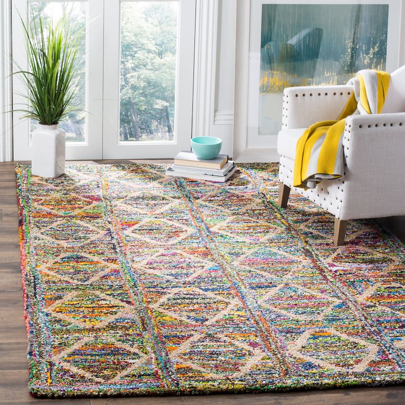 SAFAVIEH, Handmade Nantucket Gudfinna Contemporary Cotton Rug